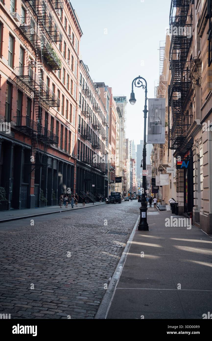 Strade di Manhattan, New York, Stati Uniti Foto Stock