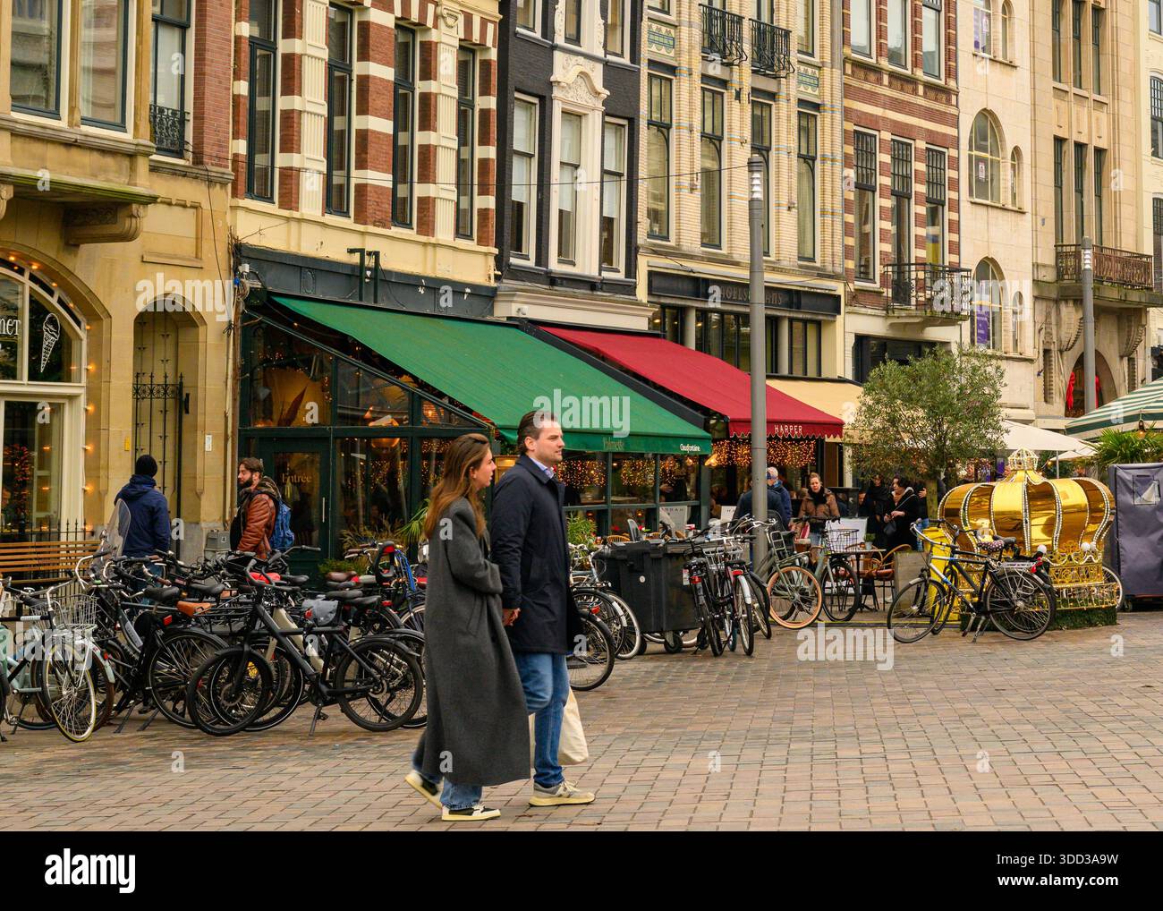 Il Buitenhof a Natale, Den Haag, Paesi Bassi Foto Stock