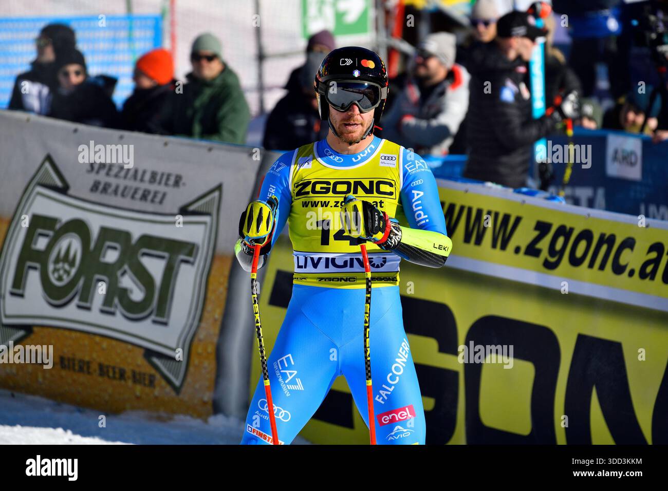Livigno, Italia. 27 dicembre 2025. CASSE Mattia (ITA) durante la Coppa del mondo di sci Audi FIS 2026 â?? SuperG maschile, gara di sci alpino a Livigno, Italia, dicembre 27 2025 crediti: Agenzia fotografica indipendente/Alamy Live News Foto Stock