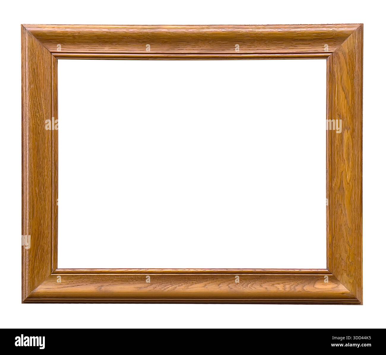 Cornice vuota in legno isolata con sfondo trasparente Foto Stock