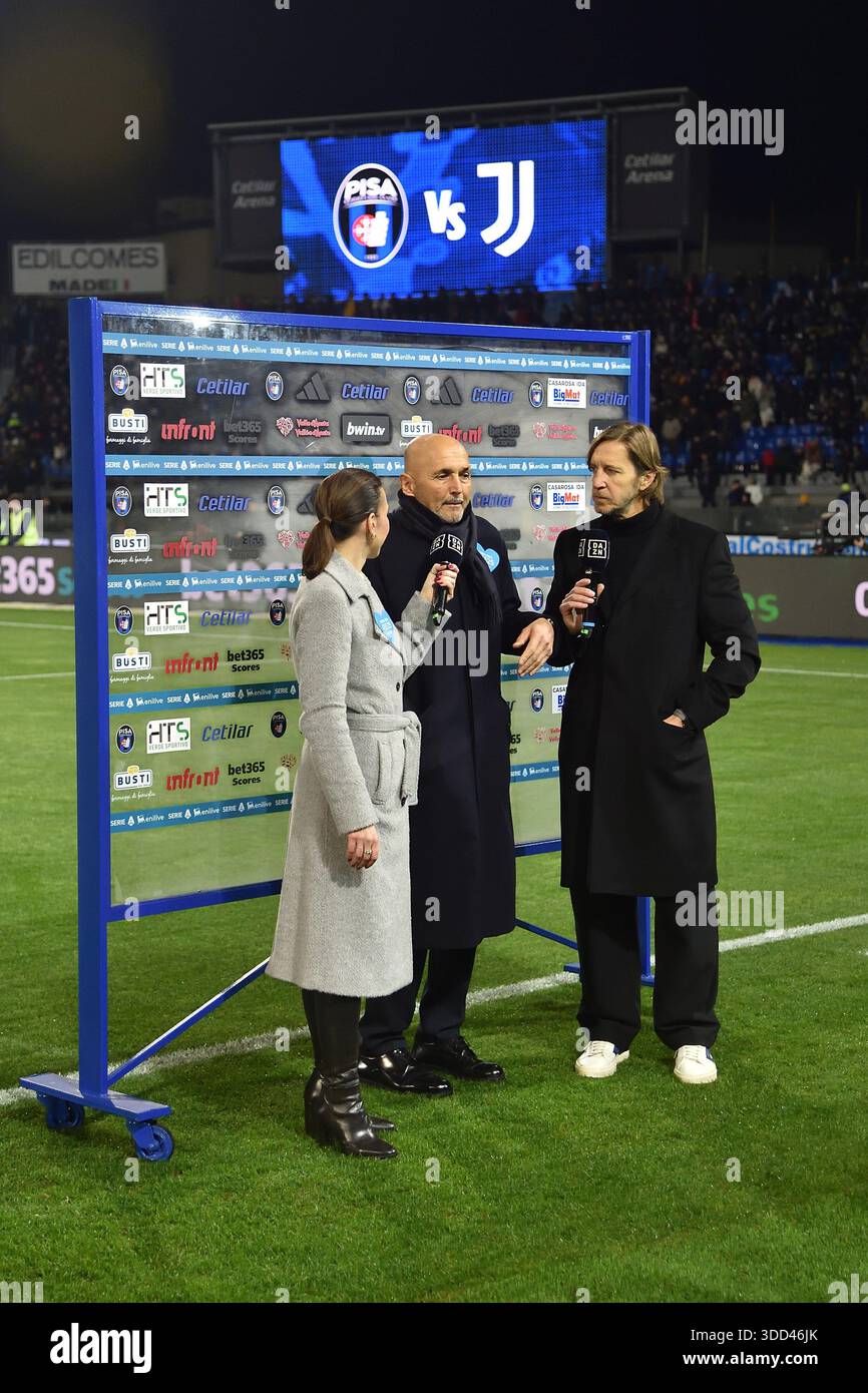 Pisa, Italia. 27 dicembre 2025. Intervista al coach della Juventus Luciano Spalletti durante il Pisa SC vs Juventus FC, partita di serie A A Pisa, Italia, dicembre 27 2025 crediti: Agenzia fotografica indipendente/Alamy Live News Foto Stock