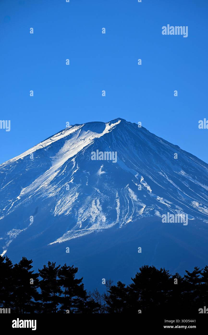Monte Fuji, lago Kawaguchiko, cinque laghi, area Giappone Foto Stock