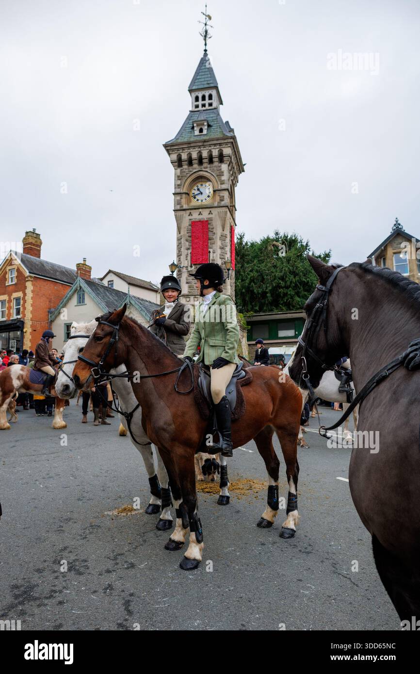 Caccia il giorno di Santo Stefano a Hay-on-Wye Foto Stock