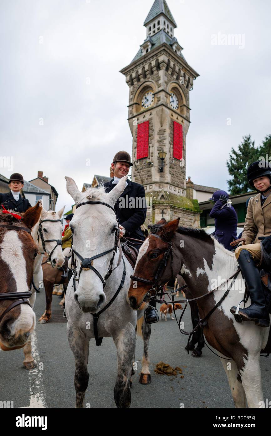 Caccia il giorno di Santo Stefano a Hay-on-Wye Foto Stock