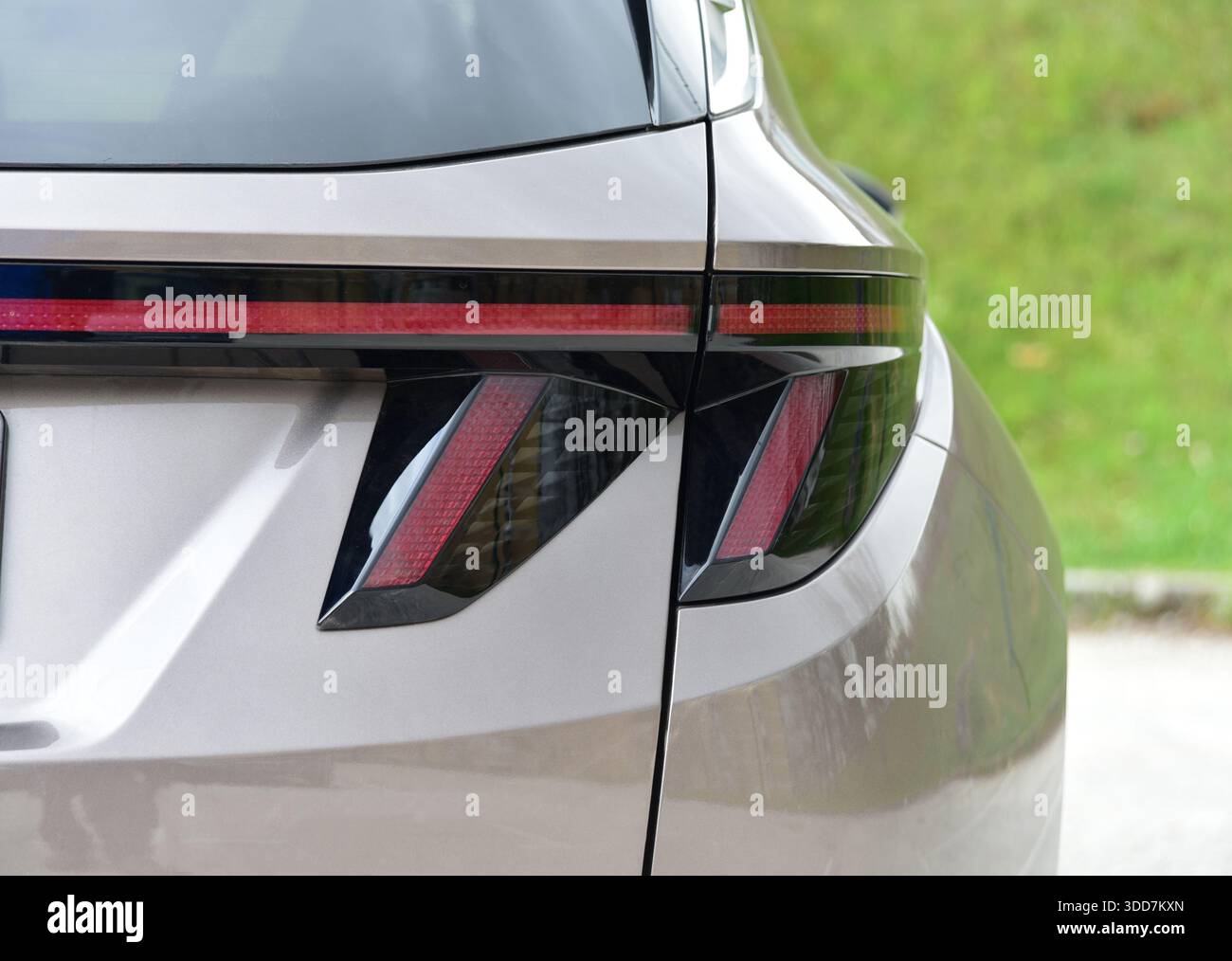 Luce posteriore dell'auto, parte posteriore dell'auto Foto Stock