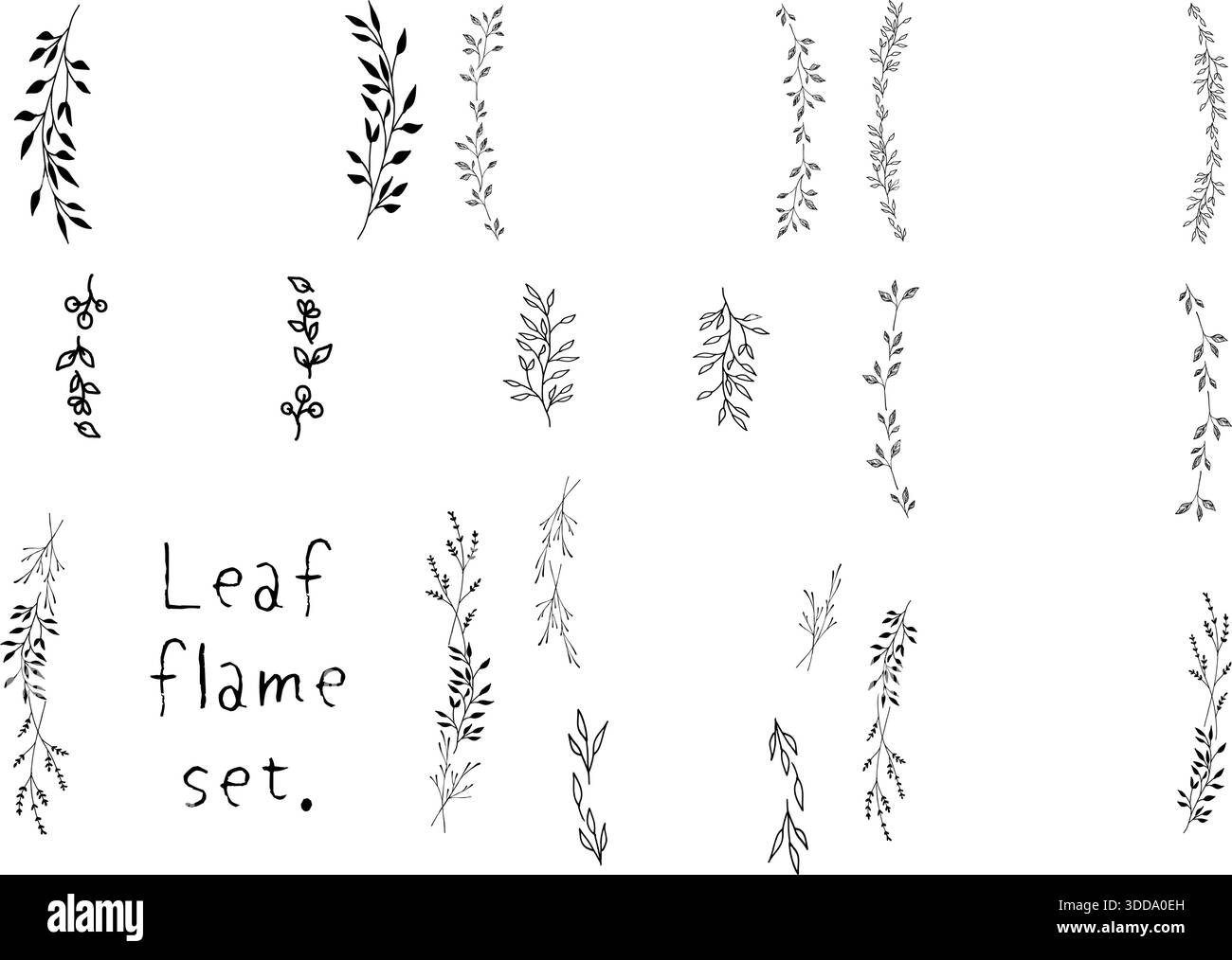 Set di telai a lamelle semicircolari. Verticale. Illustrazione Vettoriale