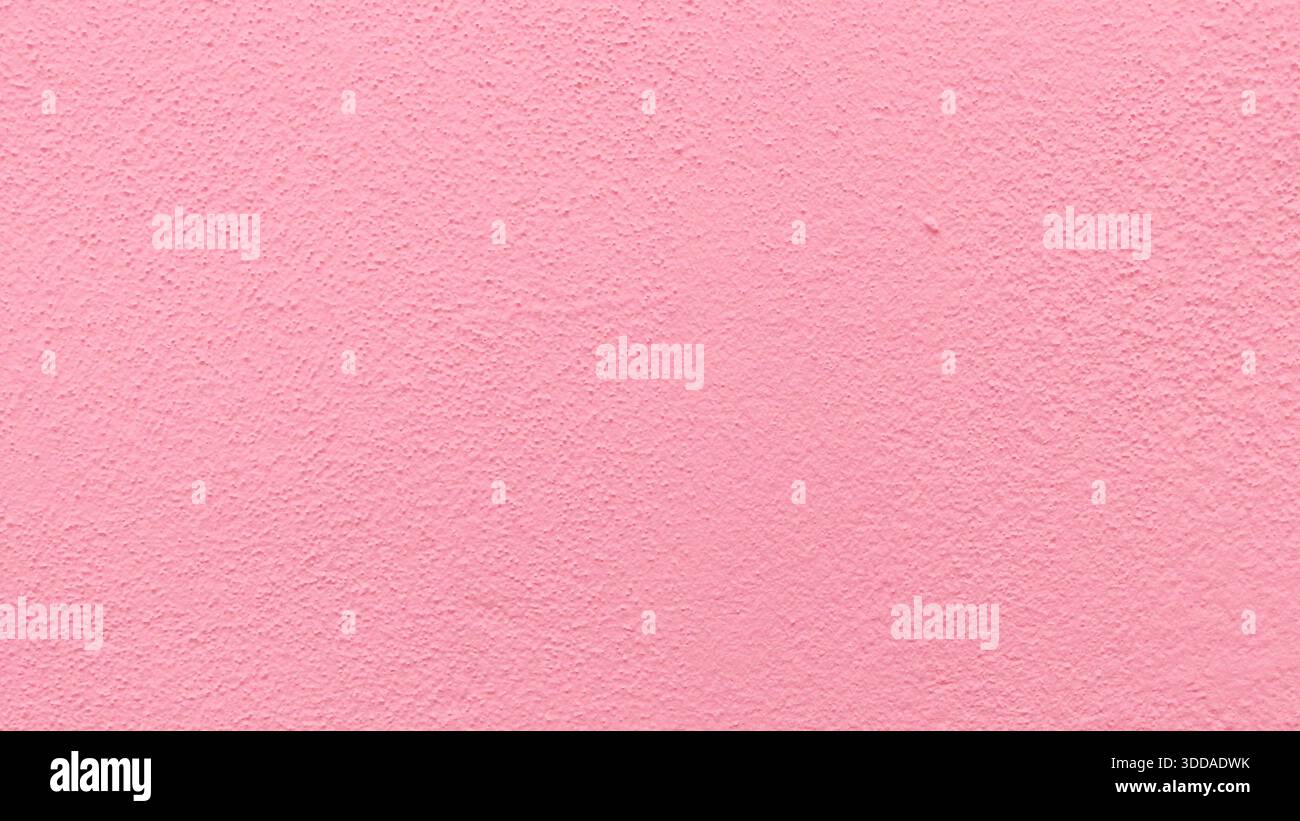 Struttura delle pareti in cemento verniciato rosa senza cuciture con superficie stucco ruvida sfondo pastello minimalista per Beauty Branding Social Media e Desig femminile Foto Stock