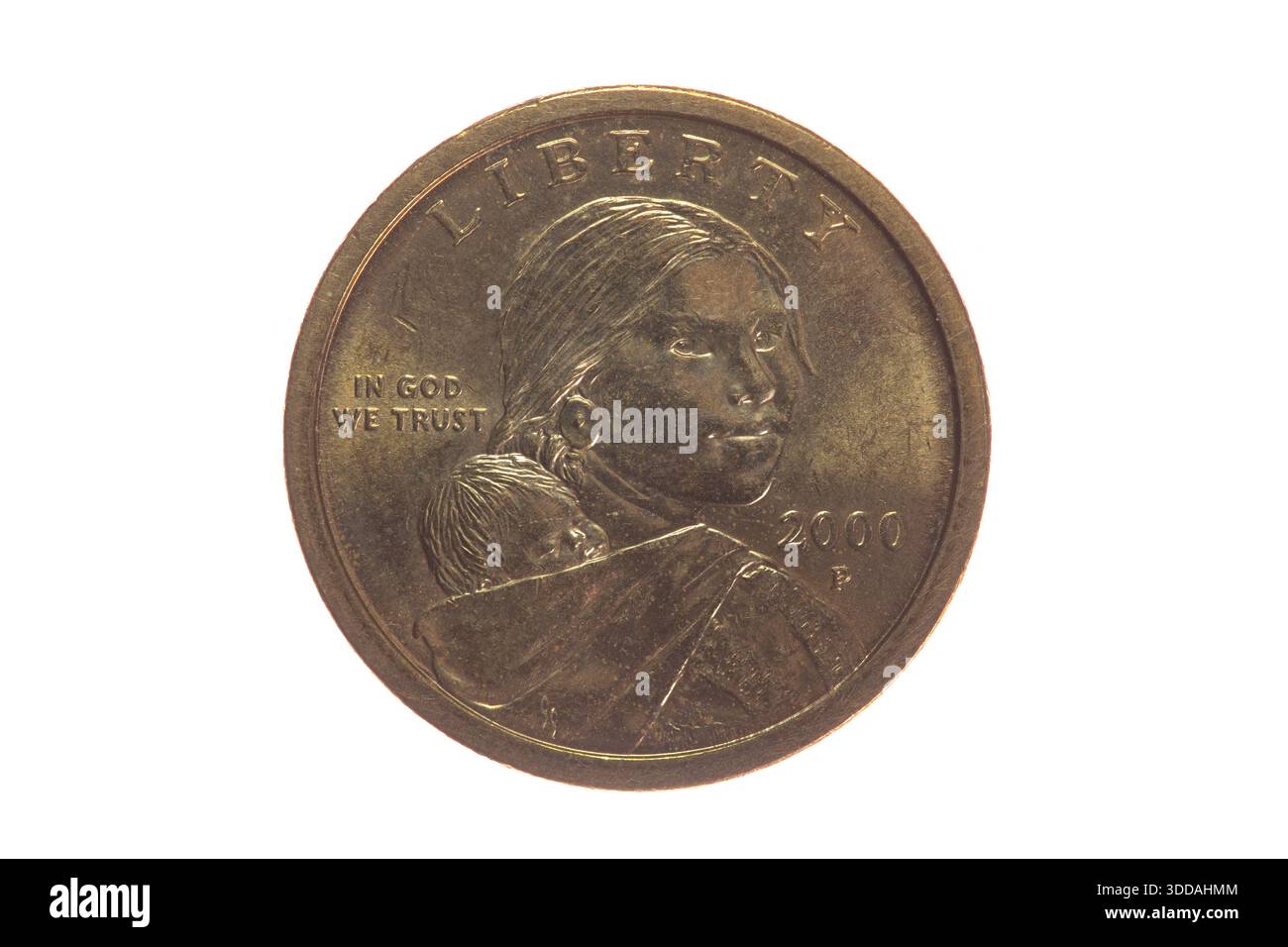 Moneta in dollari Sacagawea 2000 Foto Stock