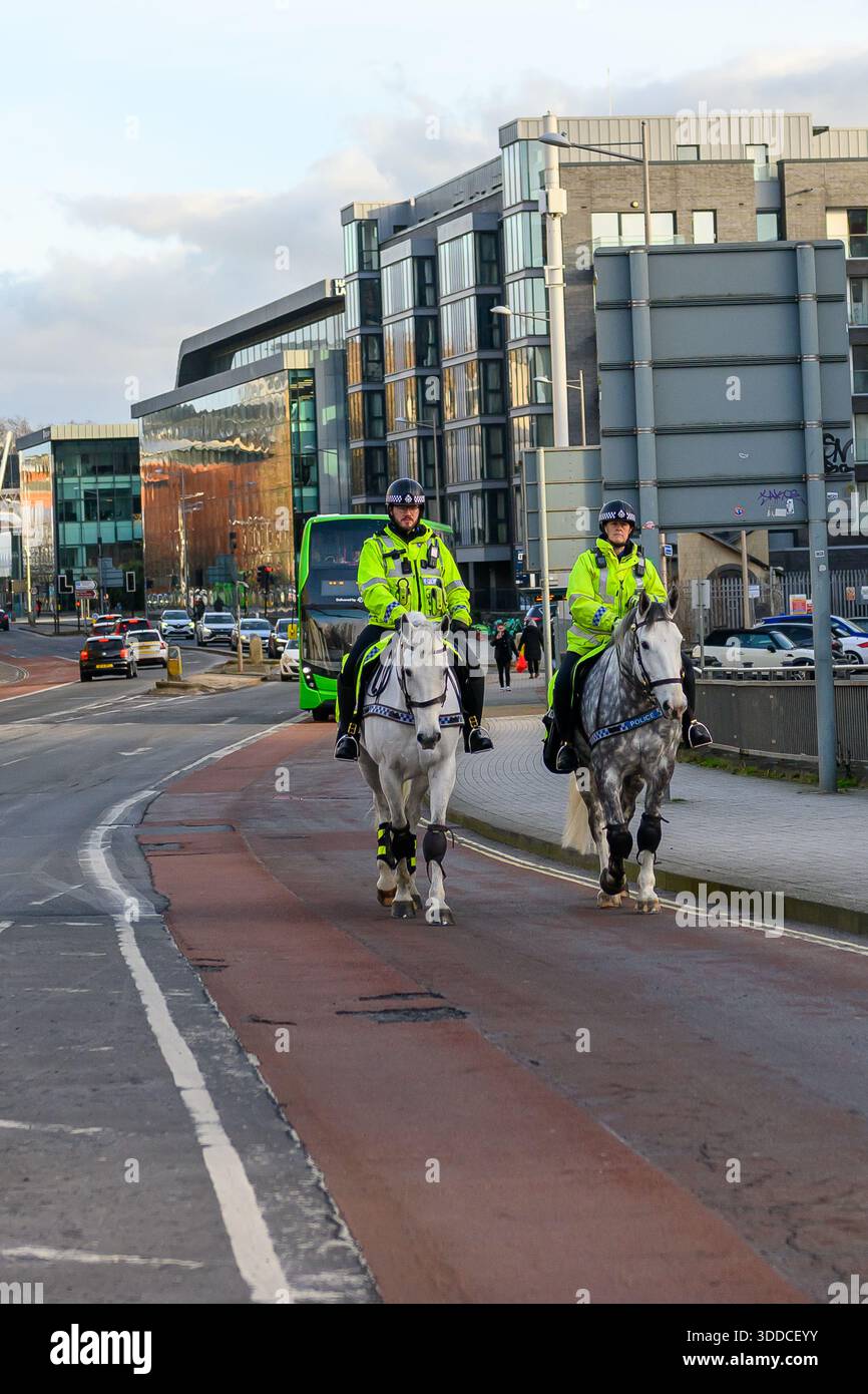 Avon e Somerset hanno montato la sezione cavalli della polizia Foto Stock