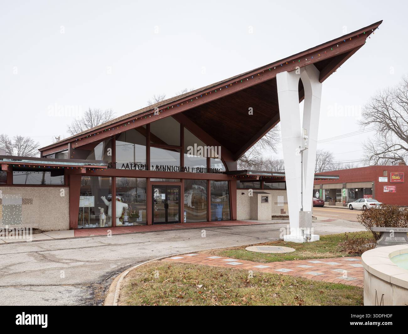 East Alton Municipal Building, posizione: East Alton, Illinois, architetto: Keeney & Stolze Foto Stock
