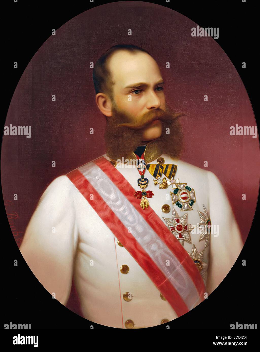 Georg Raab - Kaiser Franz Joseph I. Foto Stock