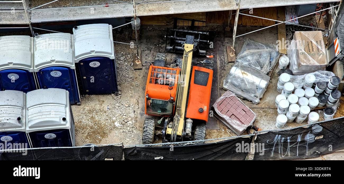 Un cantiere in costruzione Foto Stock