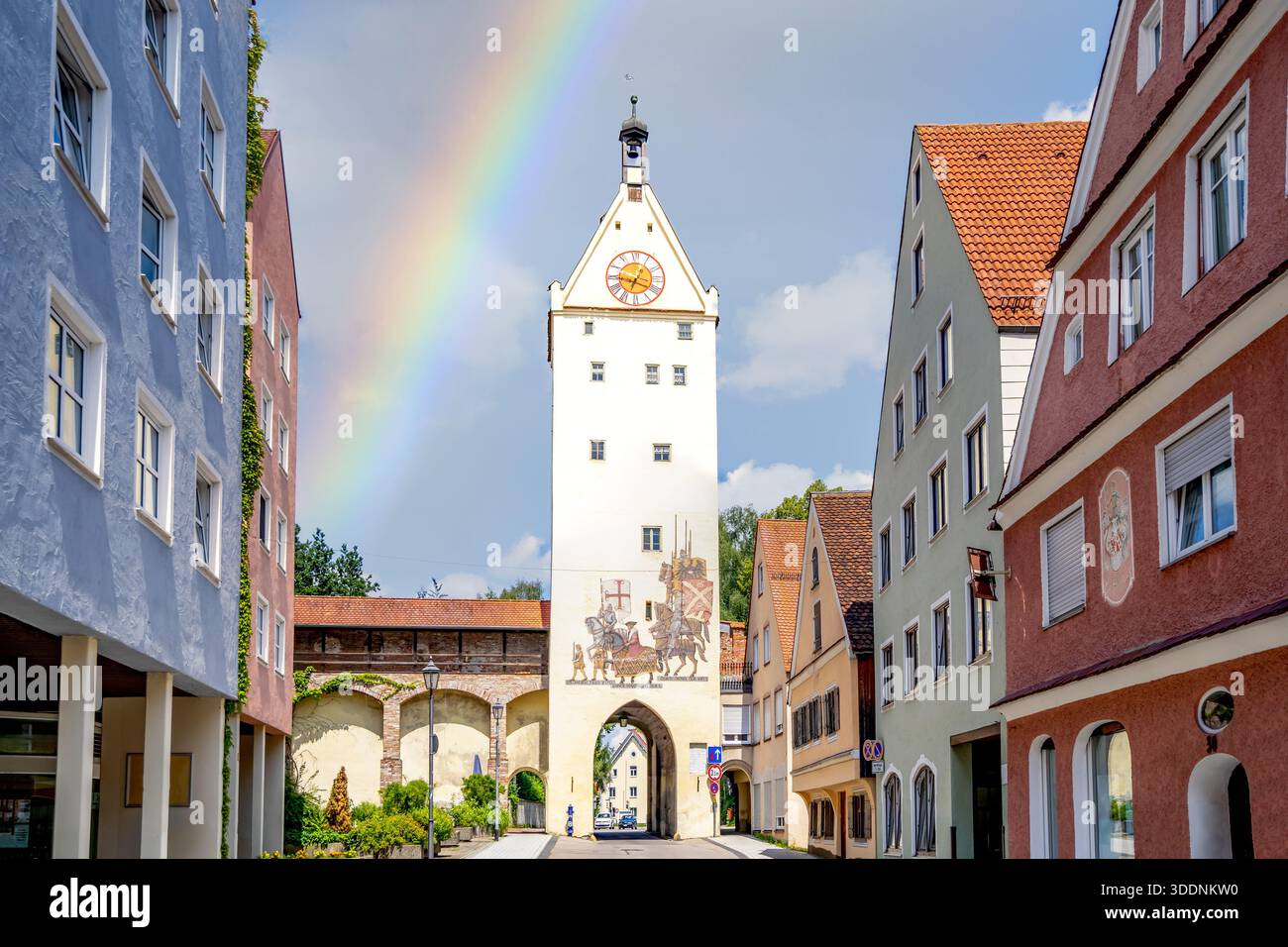 Città vecchia di Miltenberg, germania Foto Stock
