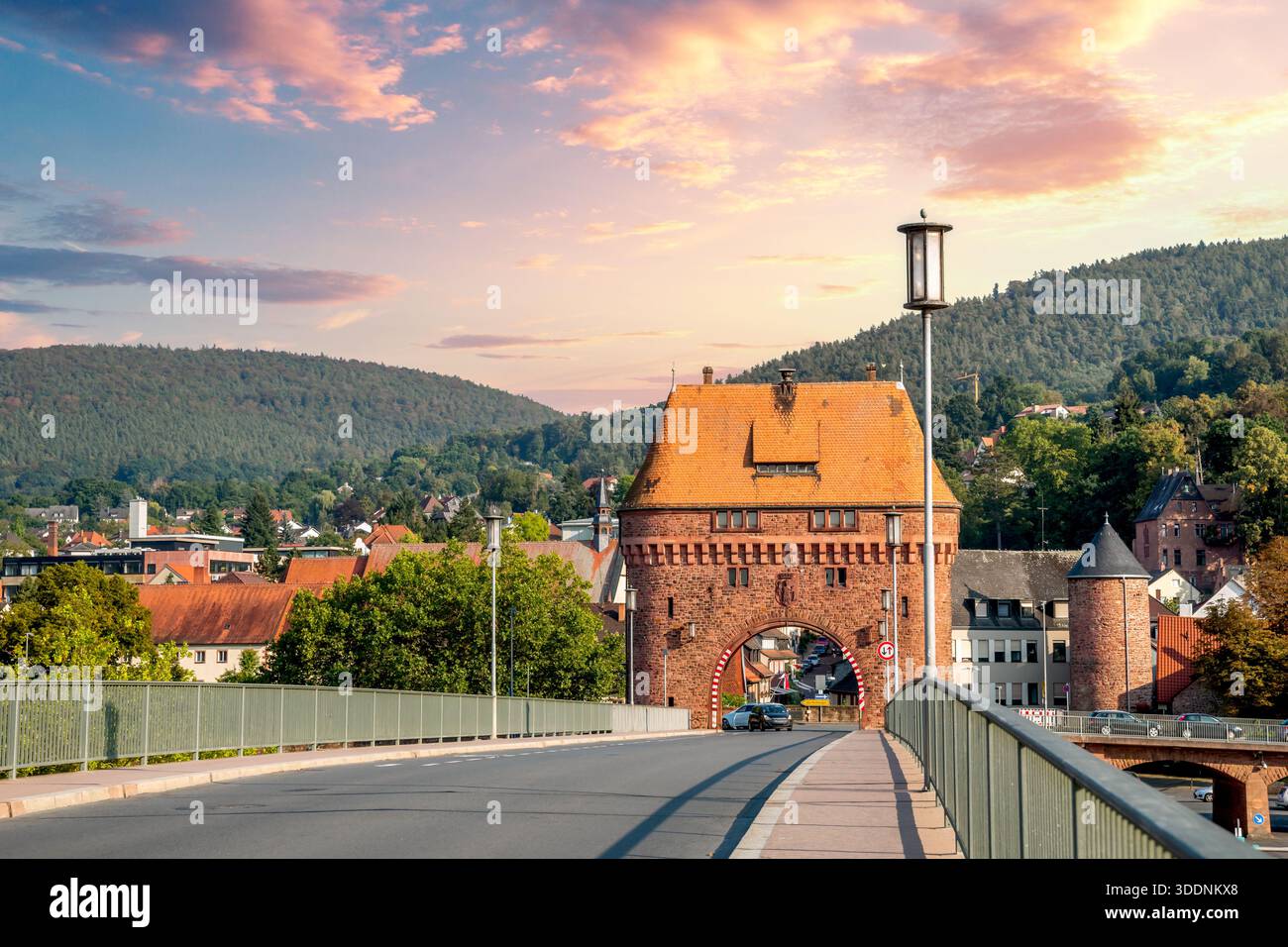 Città vecchia di Miltenberg, germania Foto Stock