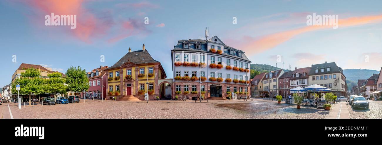 Città vecchia di Miltenberg, germania Foto Stock