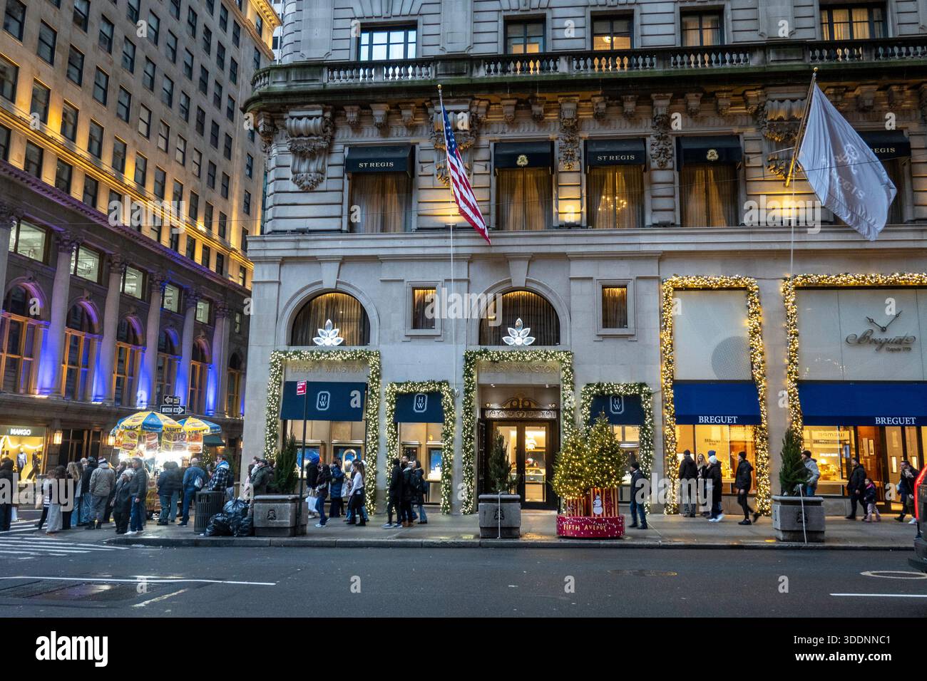 Harry Winston Jewelry Store, Holiday Decorations, New York, Stati Uniti, 2025 Foto Stock
