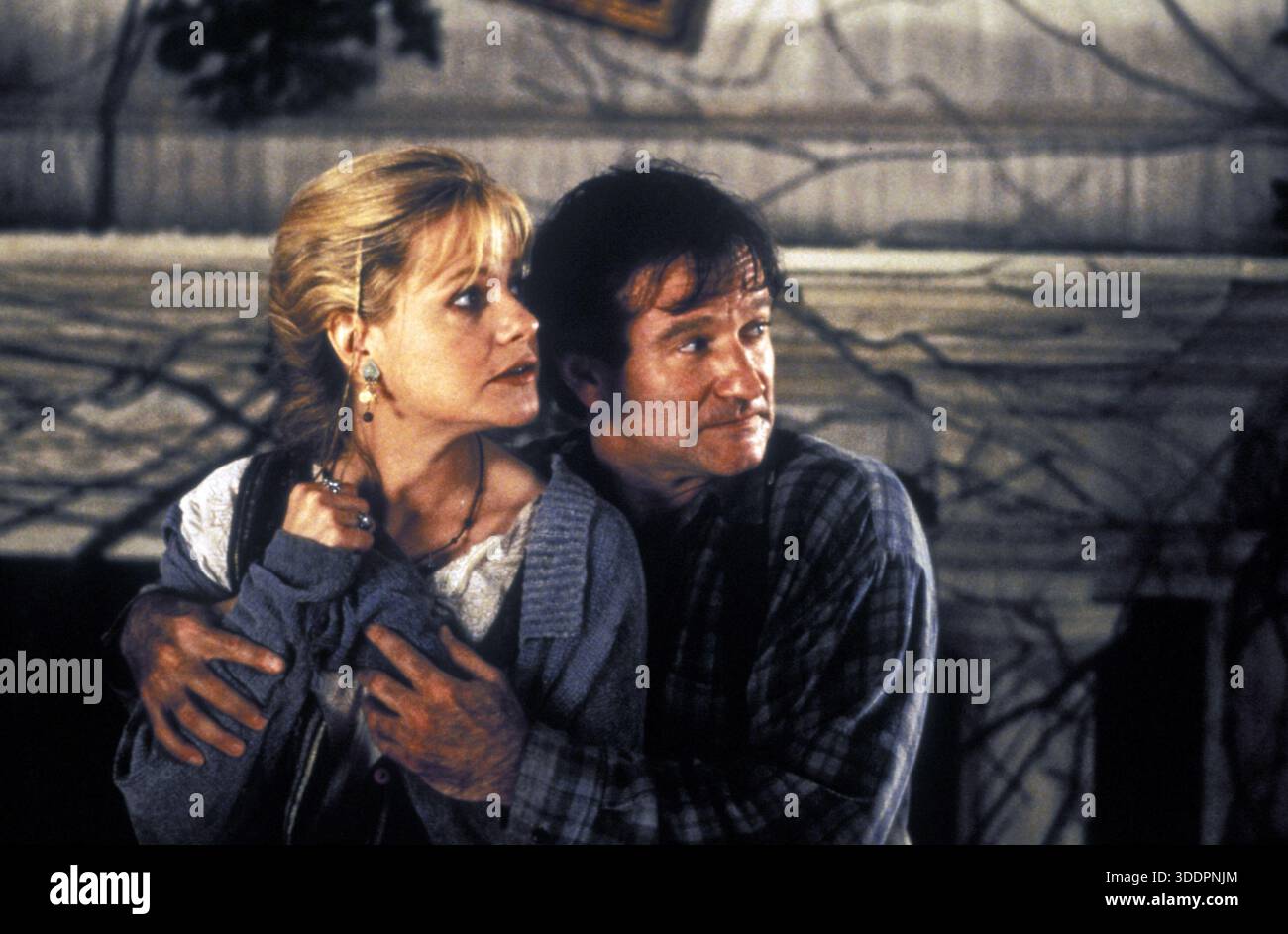 Jumanji Robin Williams e Bonnie Hunt Foto Stock