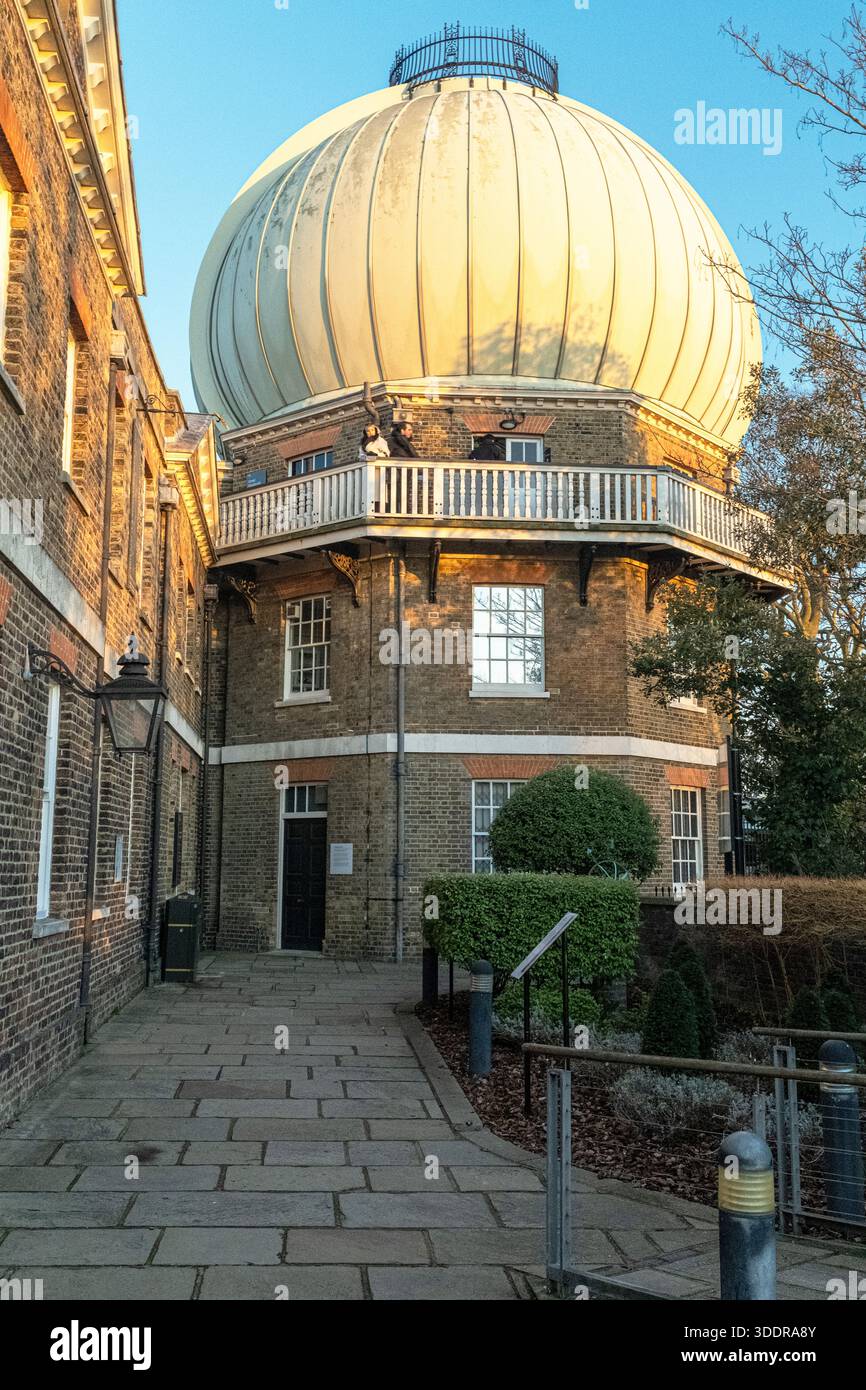 Il Royal Observatory di Greenwich Park, Londra sud-orientale. Foto Stock