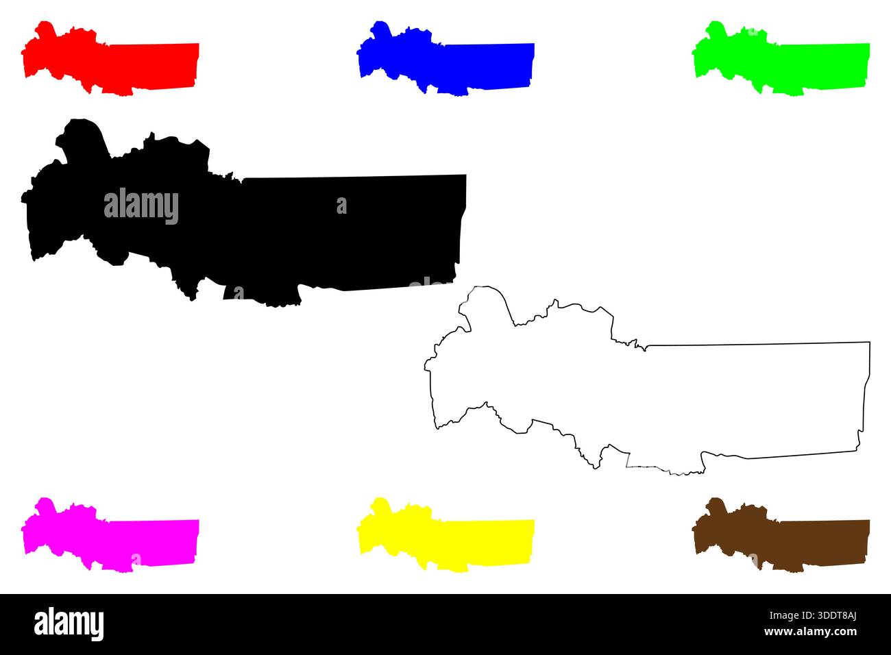 Città di Norzagaray (regione di Luzon centrale, Repubblica delle Filippine, ROP) illustrazione vettoriale della mappa, schizzo di scarabeo mappa di Norzagaray Illustrazione Vettoriale