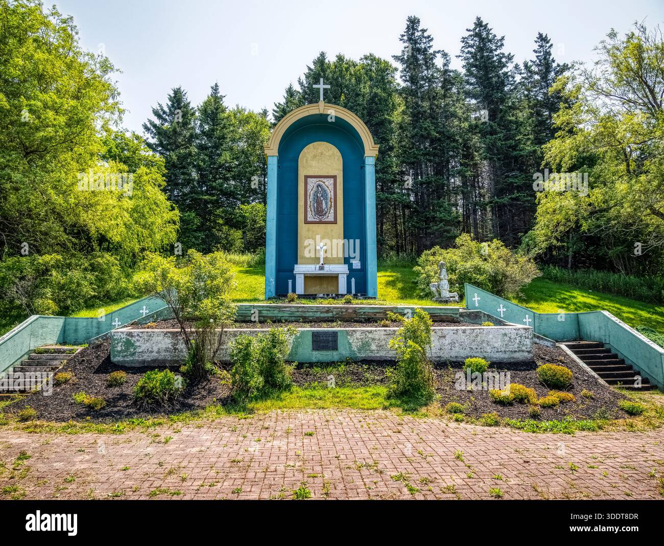 Santuario di nostra Signora di Guadalupe presso la chiesa cattolica di Johnstown Parish Sacred Heart a Johnstown, nuova Scozia, Canada Foto Stock