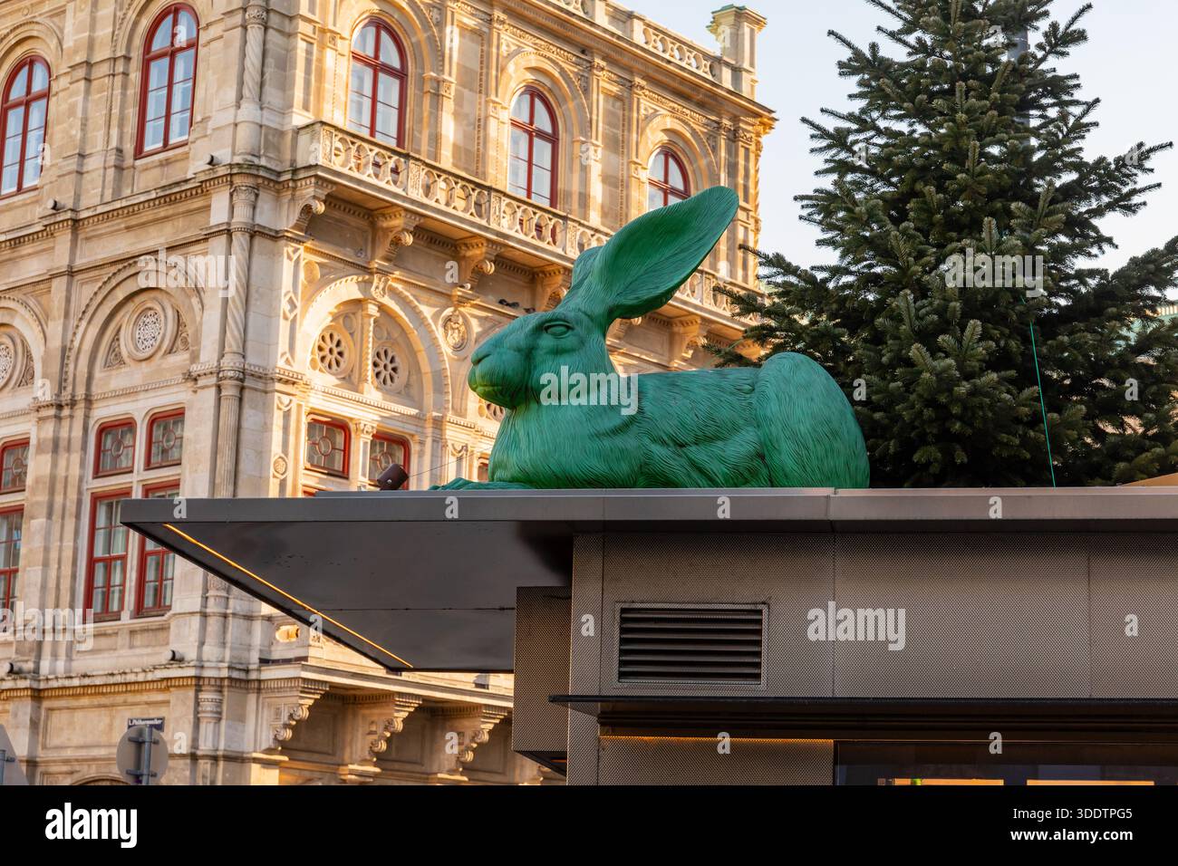 Bitzinger Würstelstand, stand per hot dog coniglio viennese, Albertina Foto Stock
