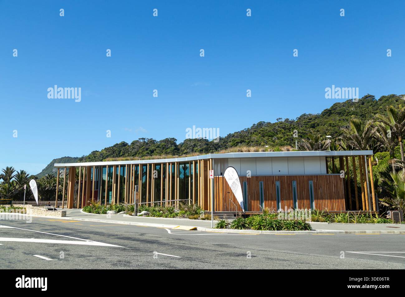 Il Centro visitatori Punangairi (Parco Nazionale di Paparoa) si trova a Punakaiki, nuova Zelanda. Foto Stock