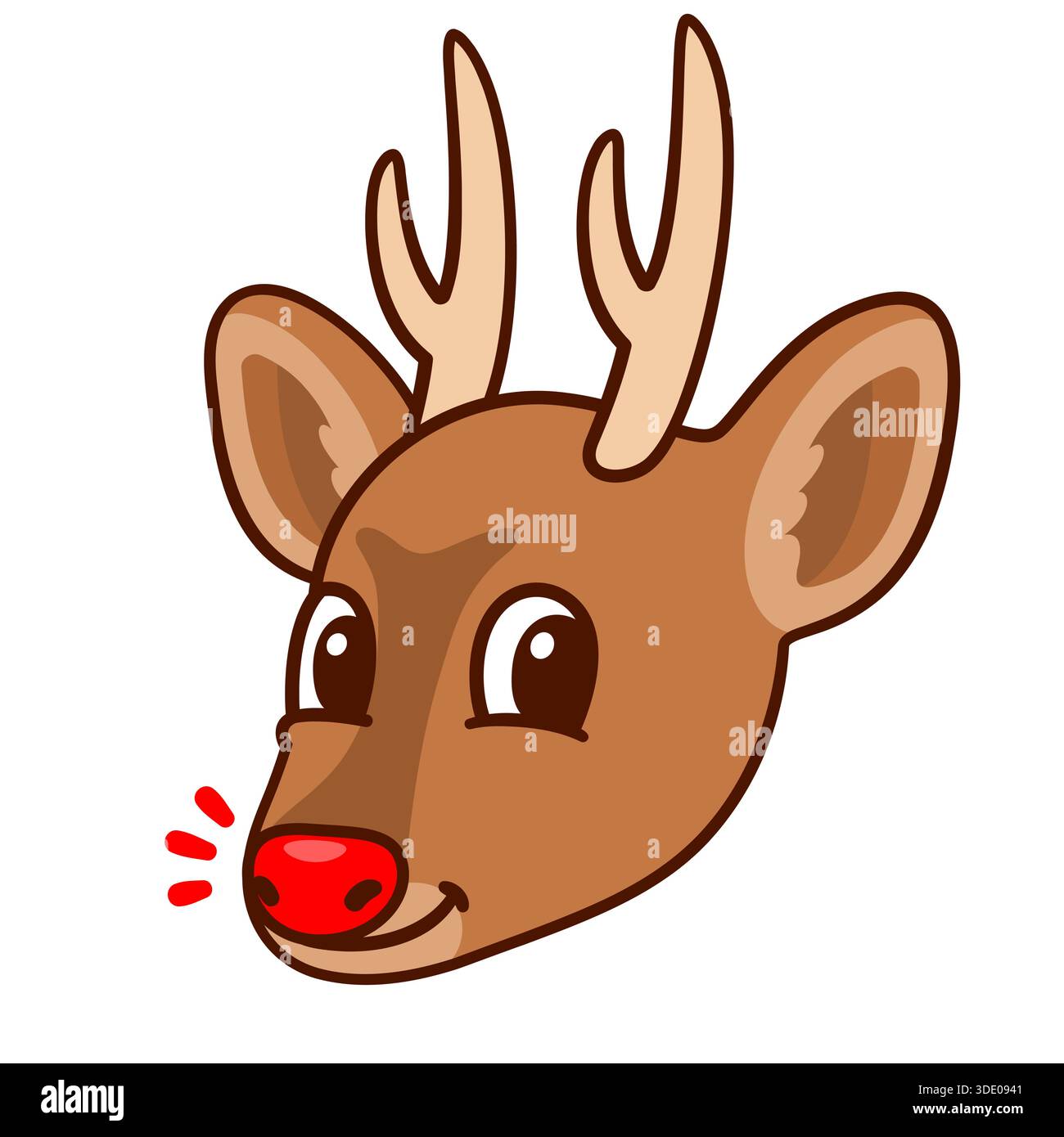 Rudolph La Renna Con La Sltta D Babbo Natale Dal Naso Rosso