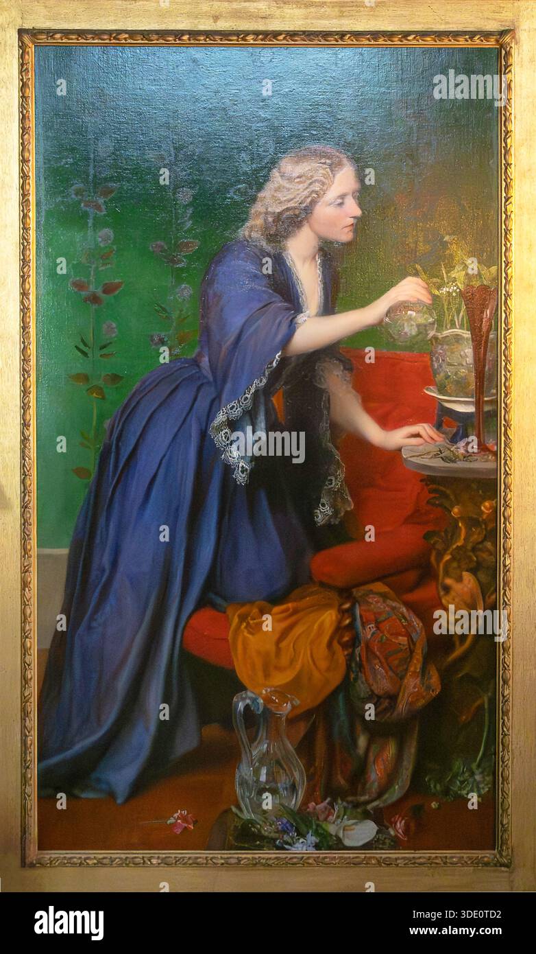 Elizabeth Hughes di Jane Jeanie, Mrs Nassau John Senior Britains prima donna funzionario pubblico di George Frederic Watts Foto Stock