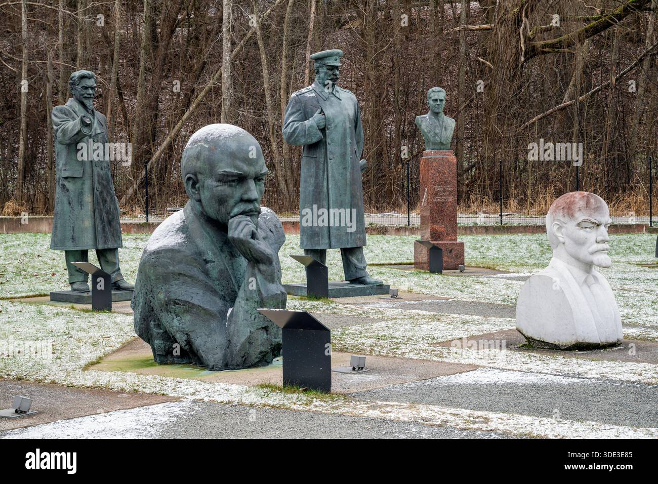 Esposizione di statue sovietiche, castello di Maarjamae, Tallinn, Harju, Estonia Foto Stock