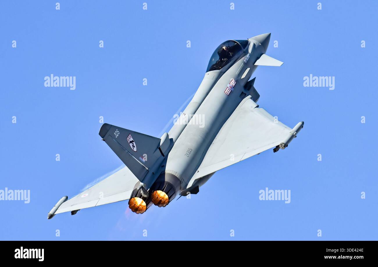 L'Eurofighter Typhoon Fighter Jet vola al Sivrihisar Air Show Foto Stock