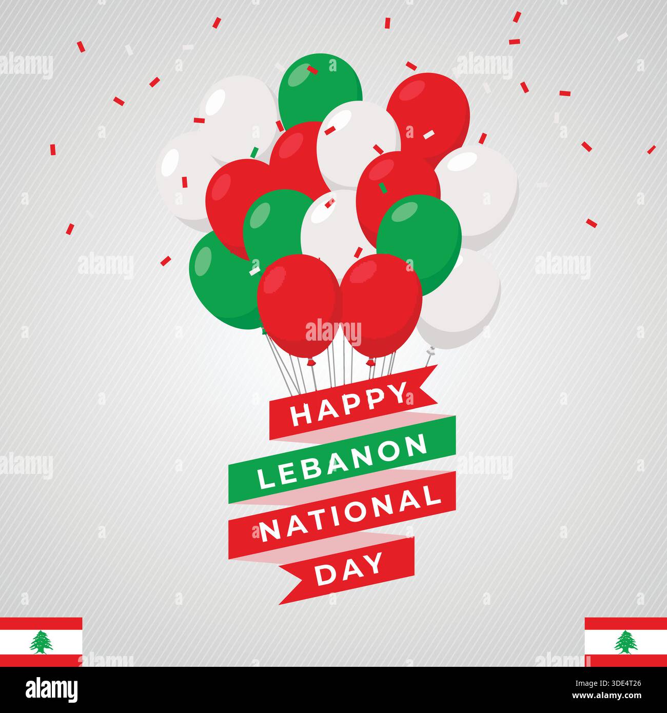LIBANO sfondo per festival e feste nazionali Illustrazione Vettoriale