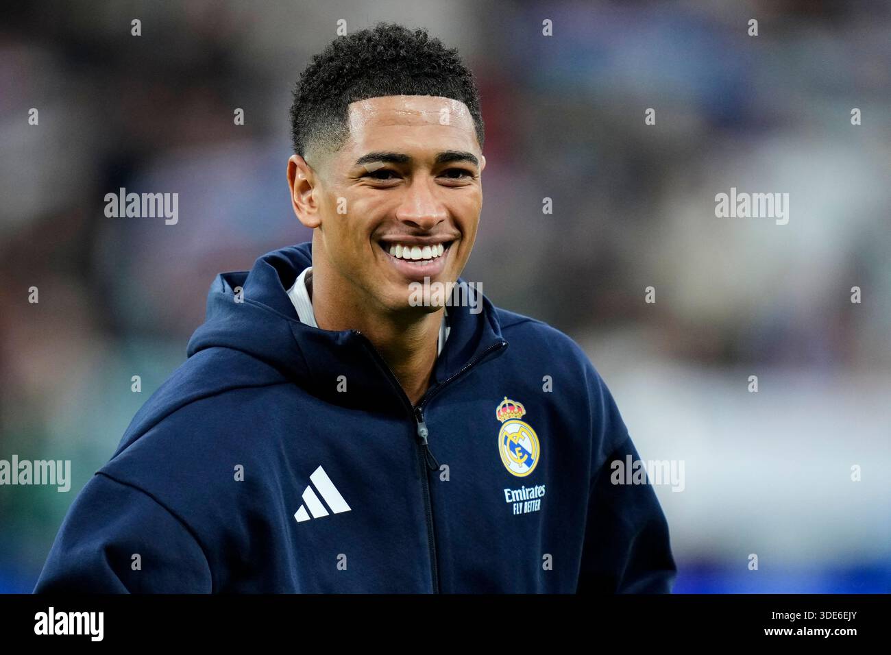 Madrid, Spagna. 5 gennaio 2026. Jude Bellingham del Real Madrid CF durante la partita della Liga EA Sports tra il Real Madrid CF e il Real Betis giocata allo stadio Santiago Bernabeu il 4 gennaio 2026 a Madrid. (Foto di Cesar Cebolla/PRESSIN) credito: PRESSINPHOTO SPORTS AGENCY/Alamy Live News Foto Stock
