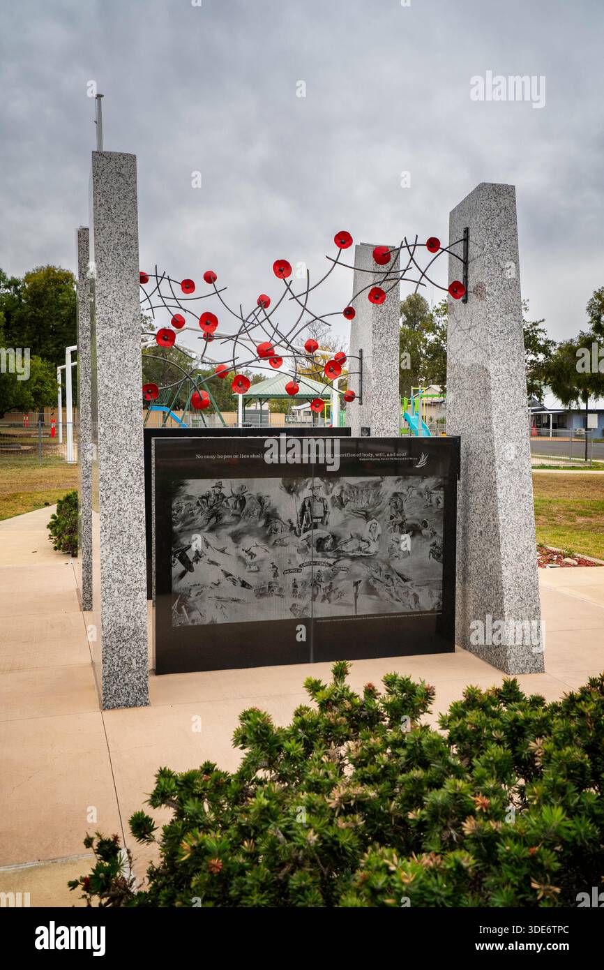 Memoriale di guerra, Yuleba, Queensland, Australia Foto Stock