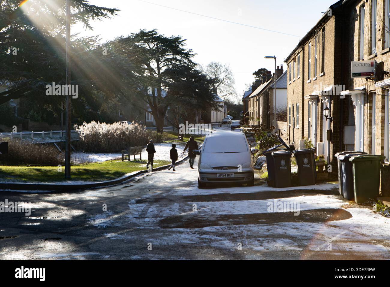 Station Road, Swavesey, Cambridgeshire Foto Stock