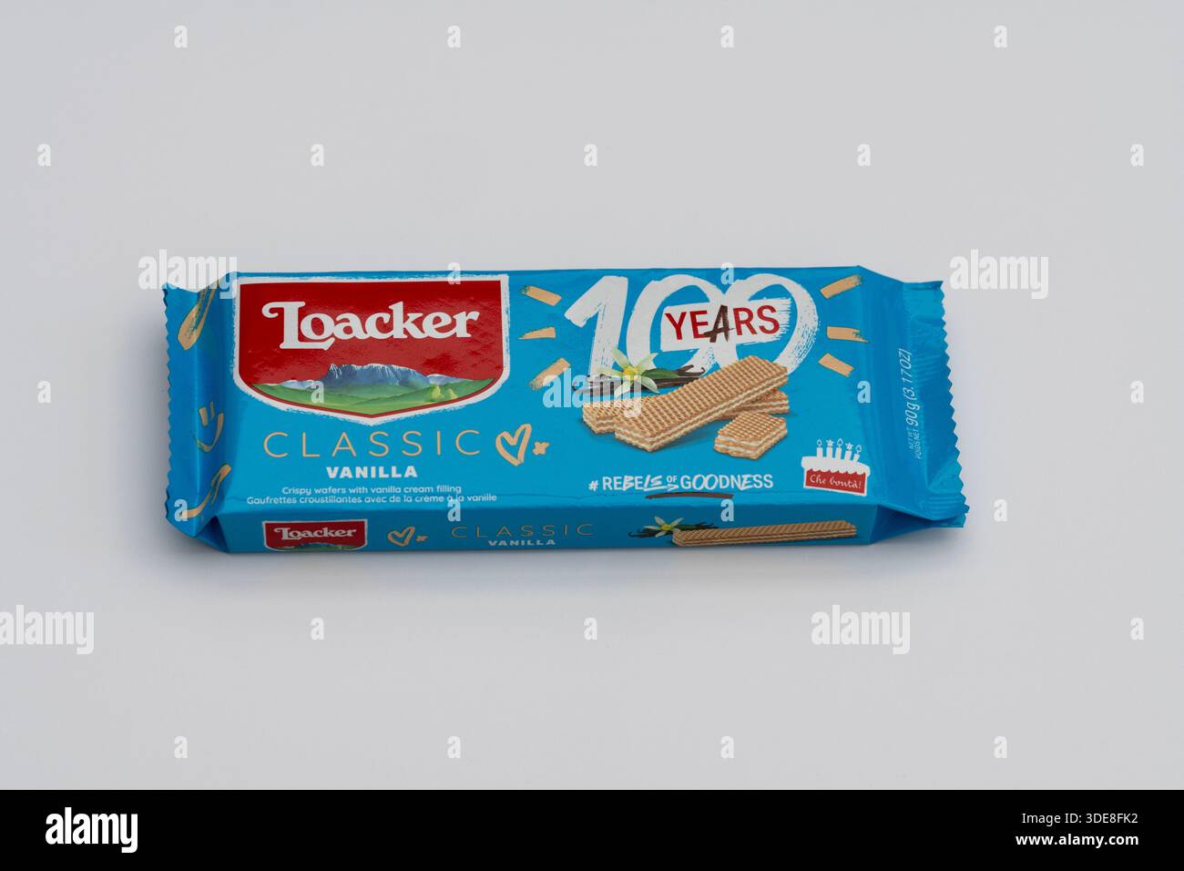 Classico wafer alla vaniglia Loacker Foto Stock