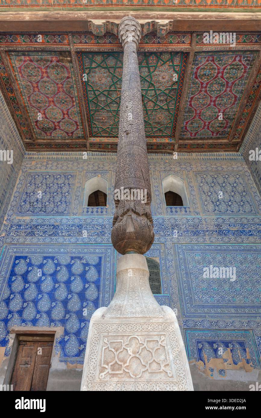 Palazzo Toshhovli, Palazzo Tach Khaouli, Khiva, regione di Khorazm, Uzbekistan Foto Stock