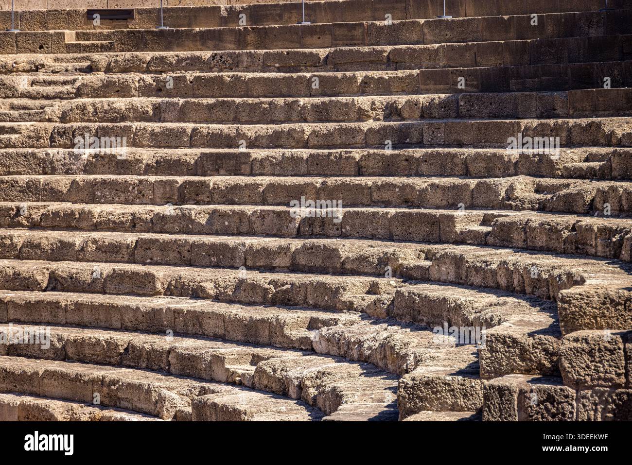 Scalinata al Teatro Romano di Málaga, Malaga, Spagna Foto Stock