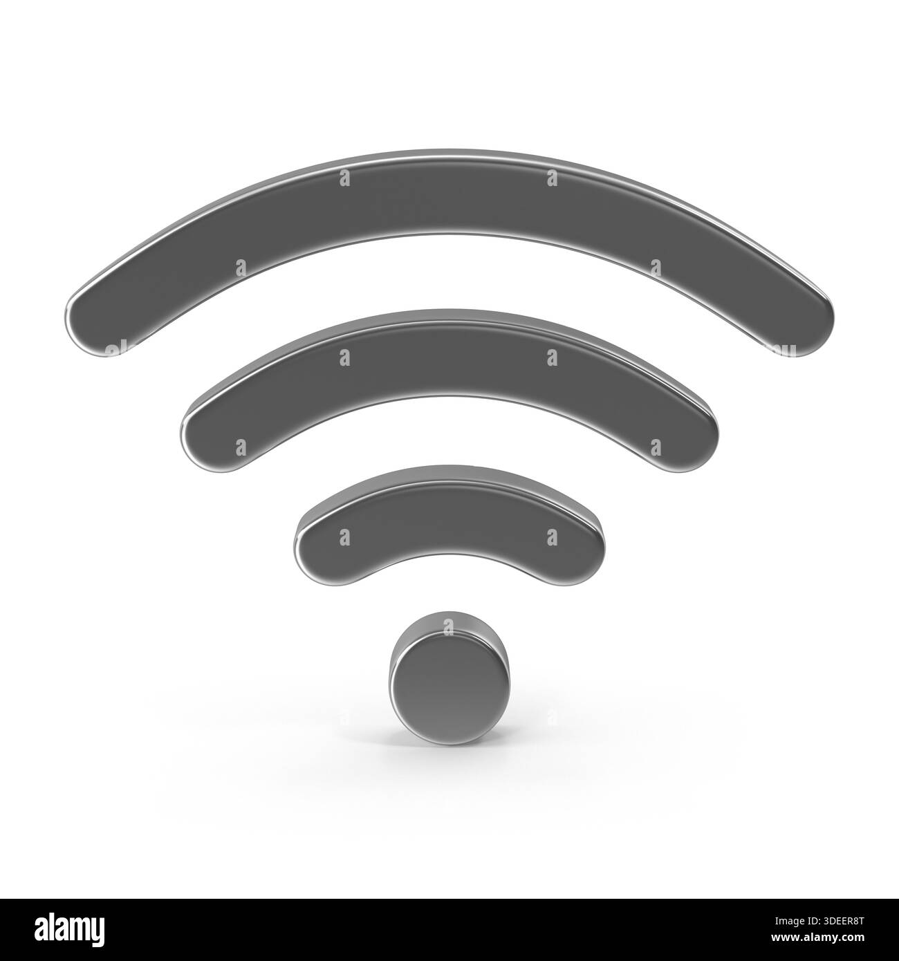 Icona del segnale Wi-Fi simbolo della connessione wireless connettività di accesso a Internet di rete Foto Stock
