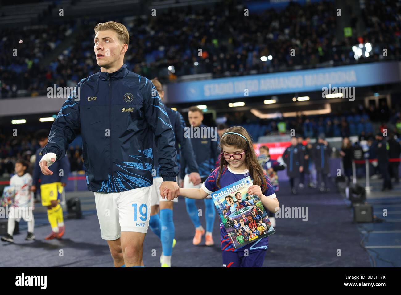 Napoli, Italia. 7 gennaio 2026. PANINIDAYS26 durante la partita di calcio di serie A tra Napoli e Verona allo Stadio Diego Armando Maradona di Napoli - mercoledì 7 gennaio 2026. Sport - calcio . (Foto di Alessandro Garofalo/LaPresse) credito: LaPresse/Alamy Live News Foto Stock