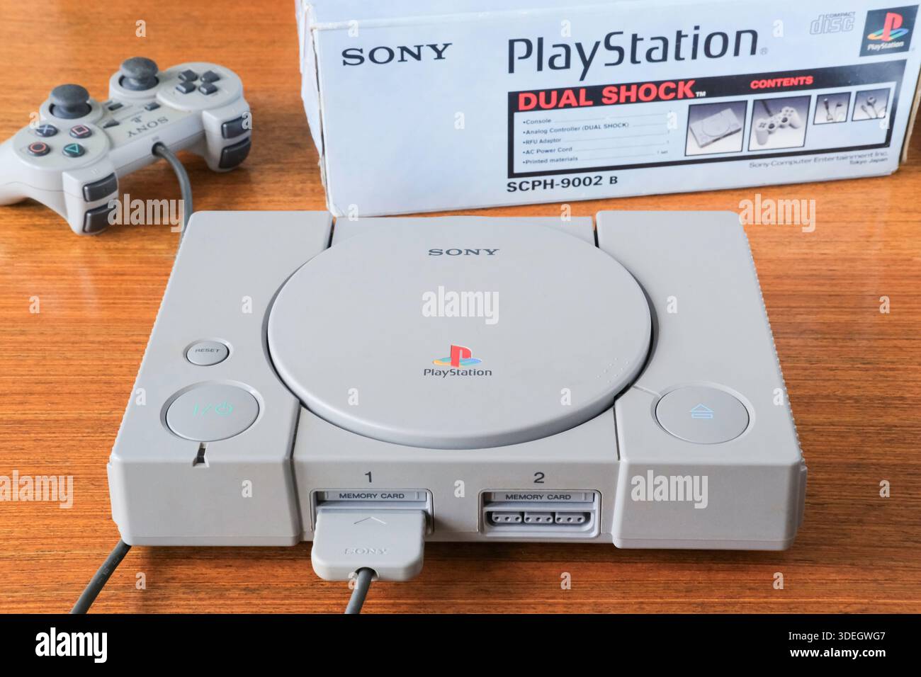 Console Sony PlayStation, pubblicata in Giappone nel 1994 e in tutto il mondo nel 1995 Foto Stock