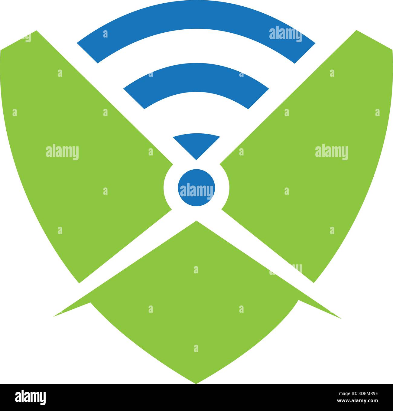 Shield Wing Tech Logo Design Secure Business Template Vector Illustrazione Vettoriale