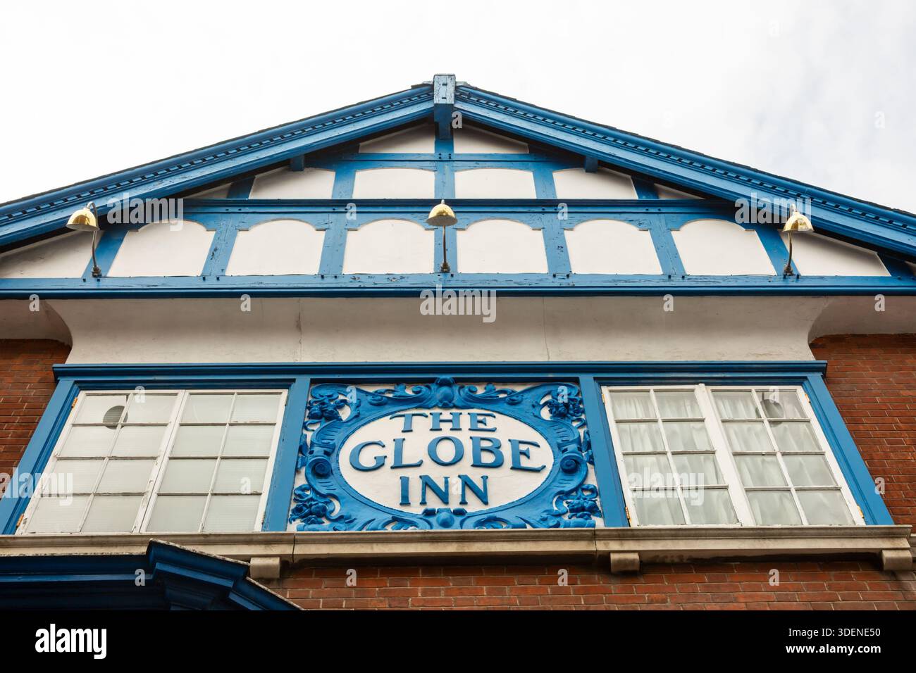 Cartello del Globe Inn, Weymouth, Dorset, Regno Unito Foto Stock
