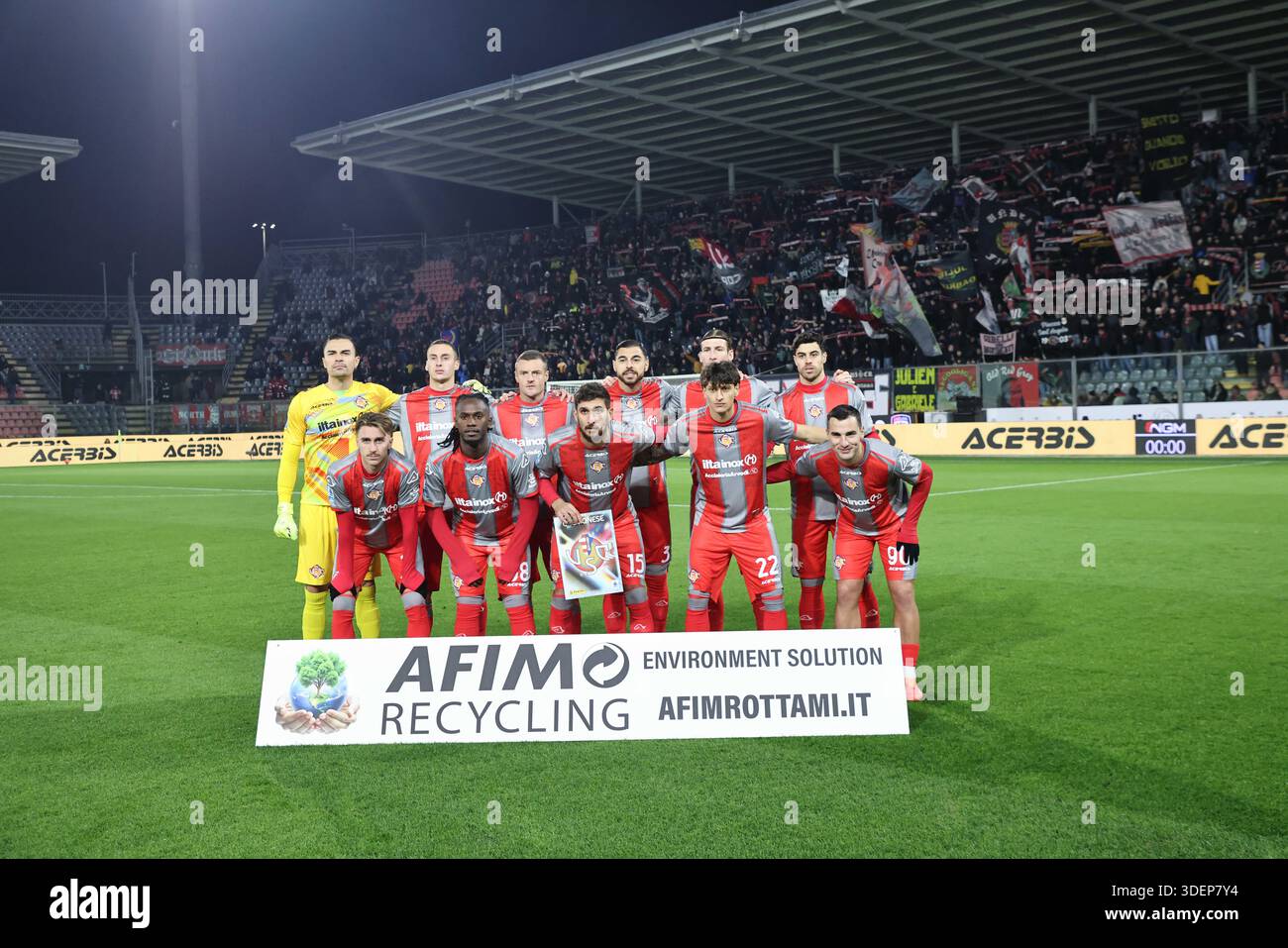 Cremonese durante la partita di calcio di serie A tra Cremonese e Cagliari allo Stadio Giovanni Zini di Cremona, Italia. 8 gennaio 2026. Sport - calcio . (Foto di Alberto Mariani/Lapresse) credito: LaPresse/Alamy Live News Foto Stock