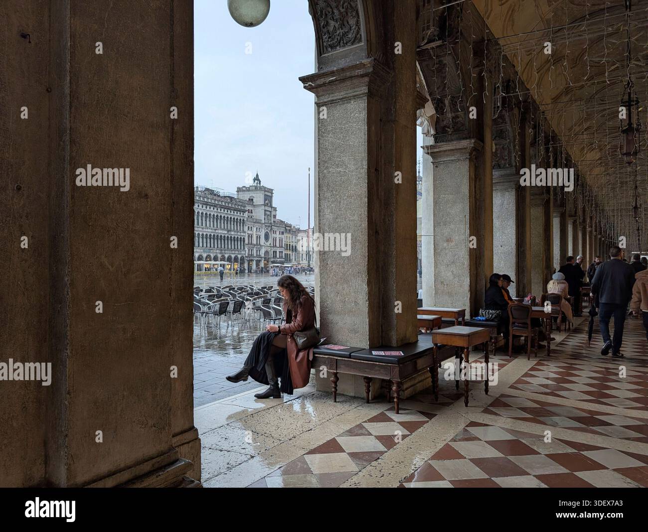 Italia, Venezia, scena di strada Foto Stock