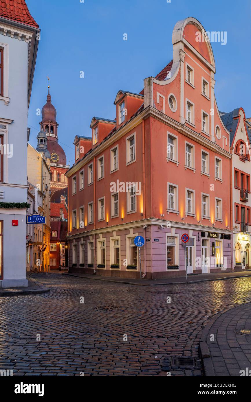 Città vecchia di Riga, Lettonia Foto Stock