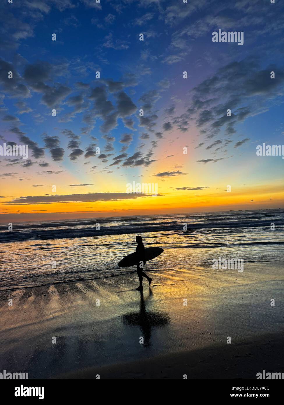 Il sogno del surfista, Playa Nosara, Guanacaste, Costa Rica Foto Stock