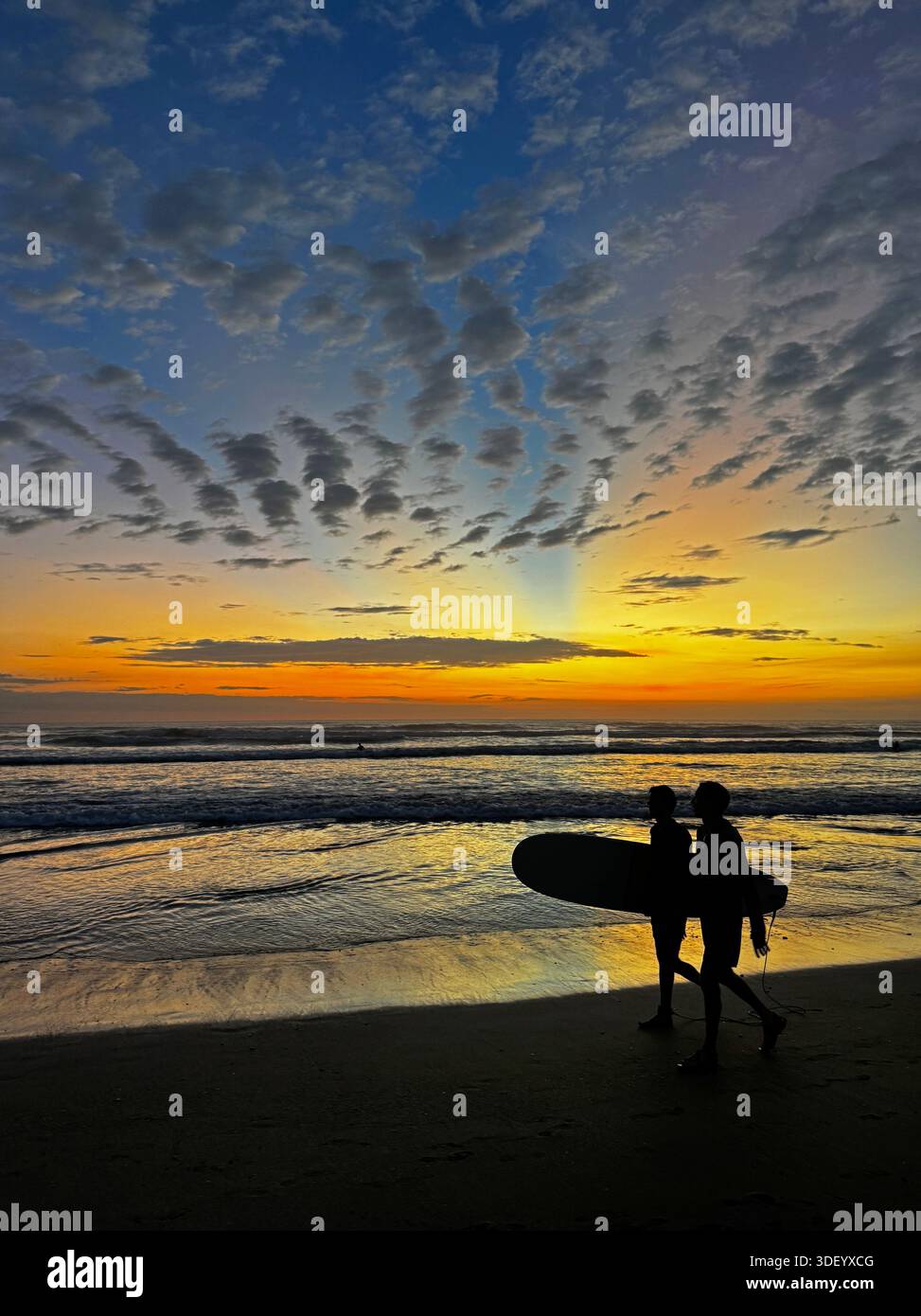 Il sogno del surfista, Playa Nosara, Guanacaste, Costa Rica Foto Stock