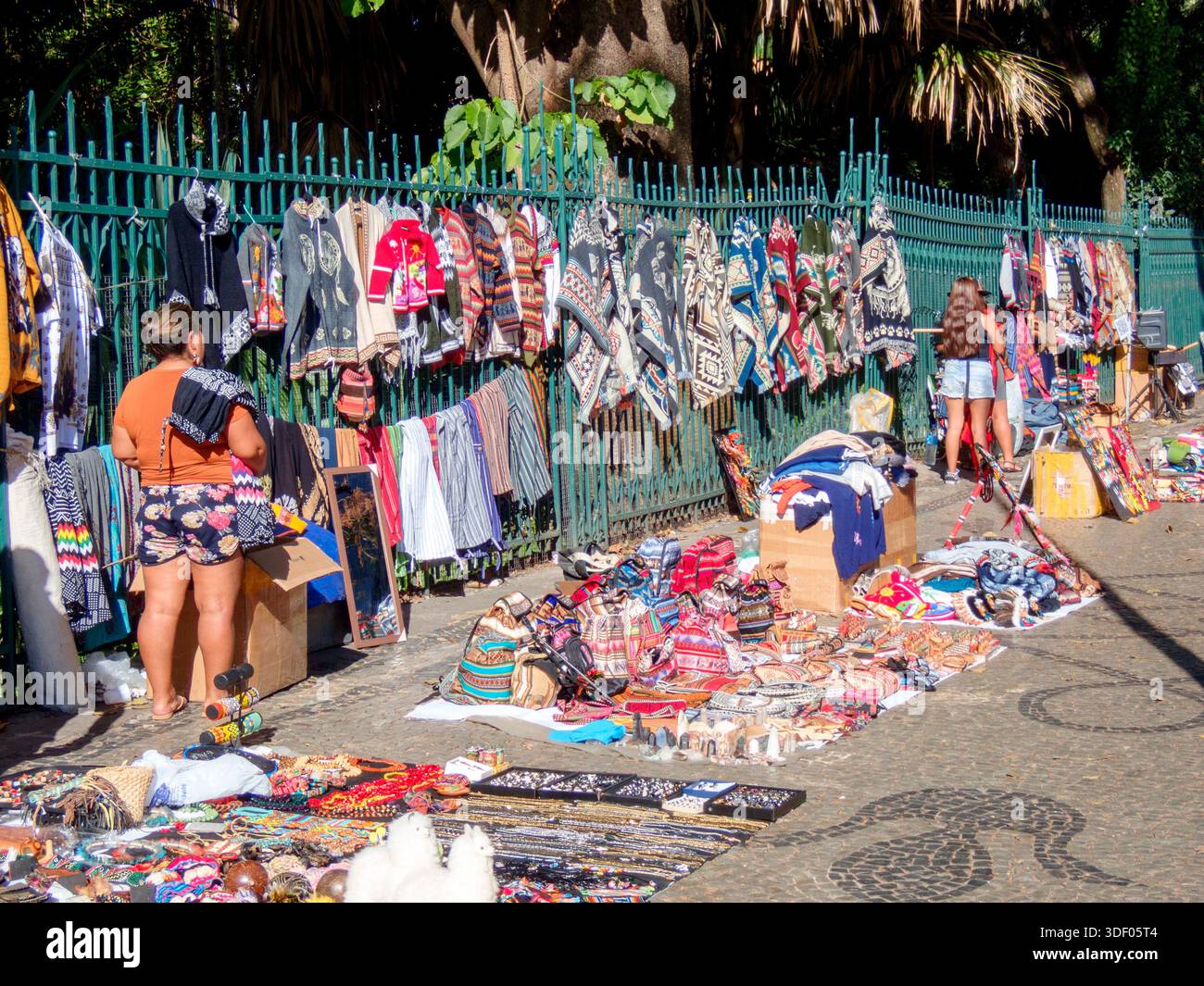 Mercato di strada domenicale, Belo Horizonte, Brasile Foto Stock