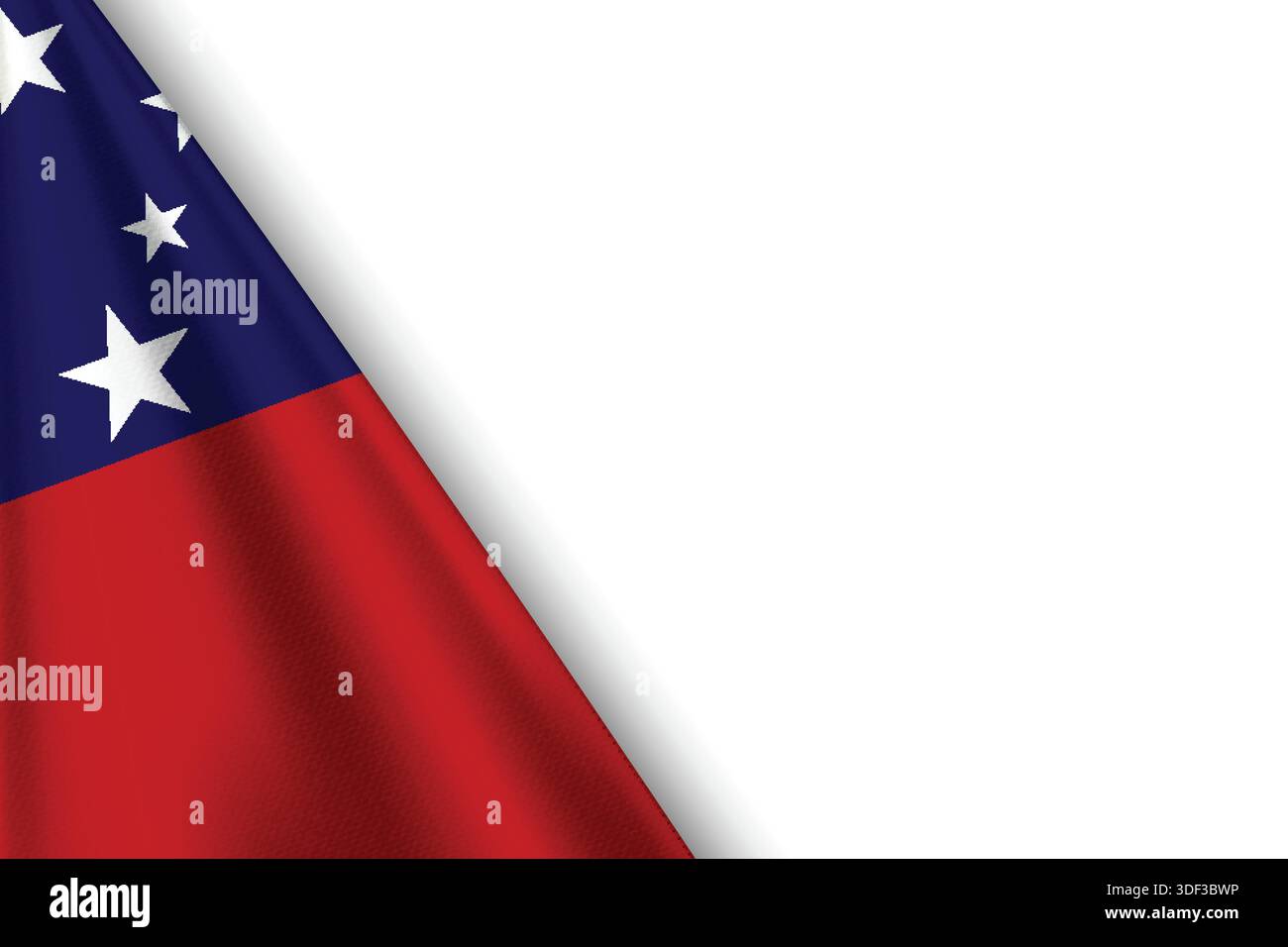 SAMOA Flag dal colore originale Illustrazione Vettoriale