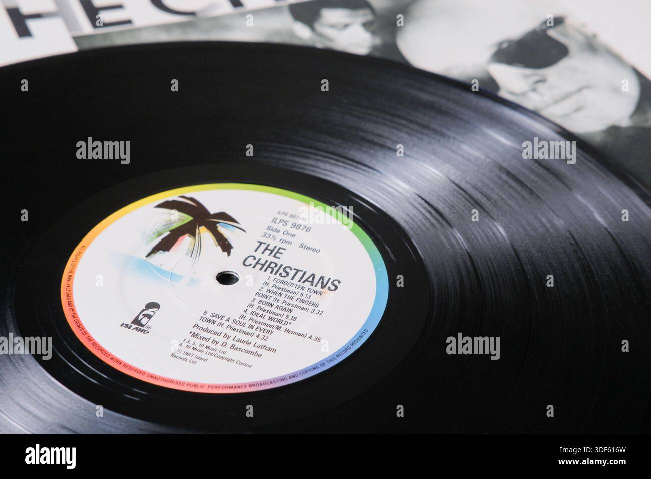 L'LP in vinile dei cristiani è uscito per l'etichetta discografica Island nel 1987 Foto Stock